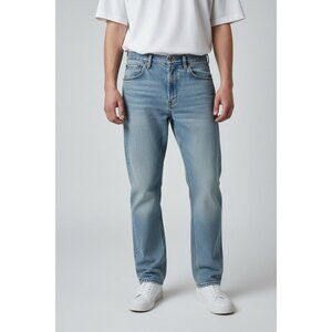 Wrangler Mens Size 32X30 Relaxed Fit High-Waisted Light Wash Denim Jeans Vintage